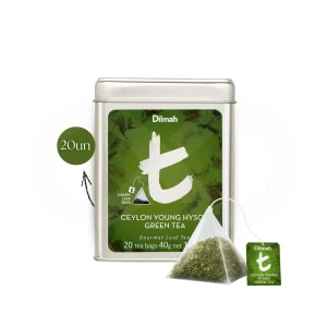 Dilmah T-Series Ceylon Young Hyson Green Tea — 20 pirámides