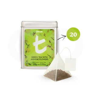 Dilmah T-Series Green Tea with Jasmine Flowers — 20 pirámides