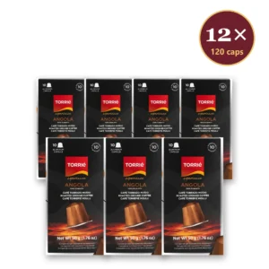 Torrié Angola — pack de 12 cajas (120 cápsulas de aluminio Nespresso)