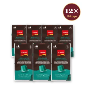 Torrié Biológico — pack de 12 cajas (120 cápsulas de aluminio Nespresso)