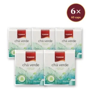 Torrié Chá Verde — pack de 6 caixas (60 cápsulas Nespresso)