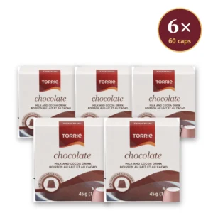 Torrié Chocolate — pack de 6 caixas (60 cápsulas Nespresso)