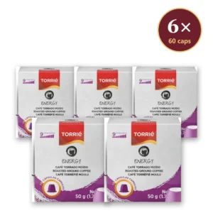 Torrié Energy — pack de 6 caixas (60 cápsulas Nespresso)