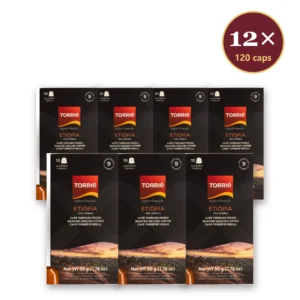 Torrié Etiópia — pack de 12 caixas (120 cápsulas de alumínio Nespresso)