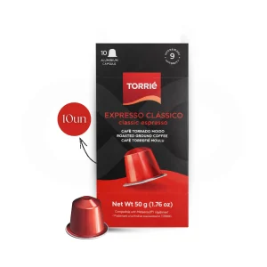 Torrié Expresso Clássico — 10 cápsulas de alumínio Nespresso