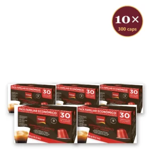 Torrié Expresso Classique — carton de 10 packs familiaux (300 capsules en aluminium Nespresso)