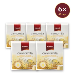 Torrié Infusão de Camomila — pack de 6 caixas (60 cápsulas Nespresso)