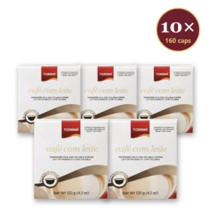 Torrié Café com Leite — pack de 10 caixas (160 cápsulas Dolce Gusto)