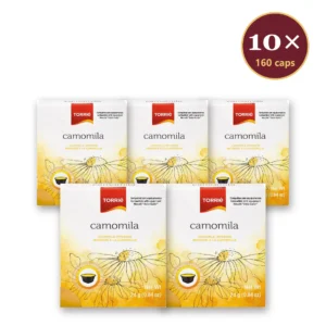 Torrié Infusão de Camomila — pack de 10 caixas (160 cápsulas Dolce Gusto)