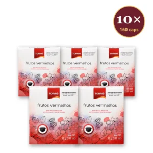 Torrié Infusão de Frutos Vermelhos — pack de 10 caixas (160 cápsulas Dolce Gusto)