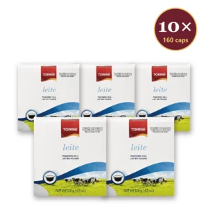 Torrié Leite — pack de 10 caixas (160 cápsulas Dolce Gusto)