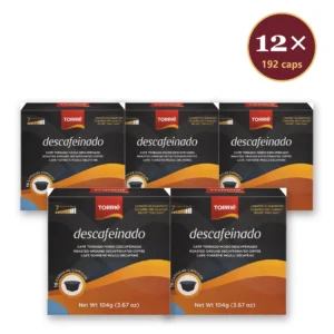 Torrié Descafeinado — pack de 12 caixas (192 cápsulas Dolce Gusto)