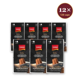 Torrié Peru — pack de 12 caixas (120 cápsulas de alumínio Nespresso)