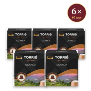 Torrié Uganda — pack de 6 caixas (60 cápsulas Nespresso)